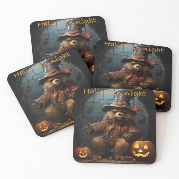 Item preview, halloween night teddy bear spooky  designed and sold by Amser77.