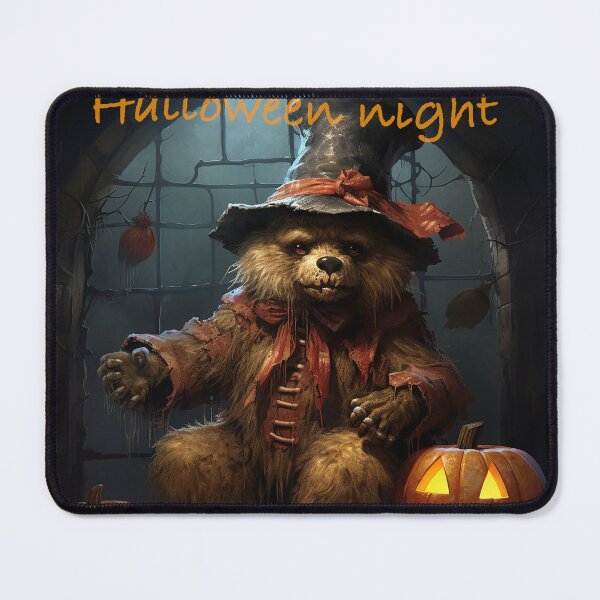 Item preview, halloween night teddy bear spooky  designed and sold by Amser77.