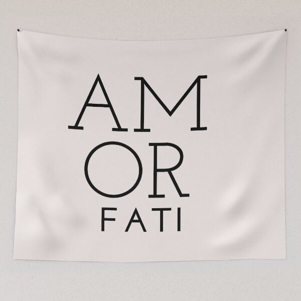 Item preview, Phrases Stoics "Amor Fati" Typography lll Style Quote Stoic Amor Fati designed and sold by StoicWarrior.