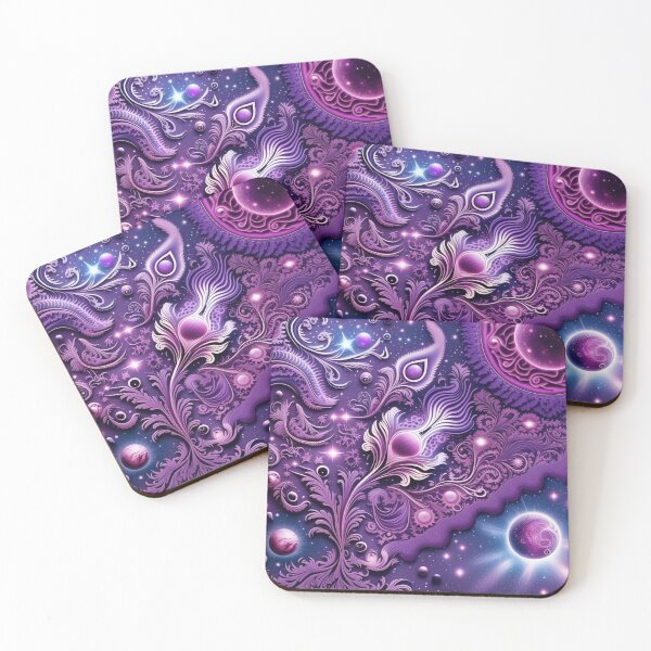 Item preview, Other Worldly Designs- nebulas, stars, galaxies, planets with feathers  designed and sold by BirdsnStuff.
