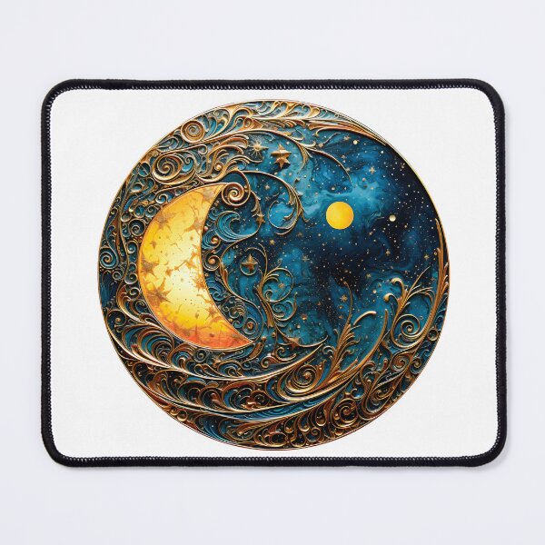 Item preview, Blue Metal Moon Design - Perfect Gift For Lunar Enthusiasts designed and sold by AlanPhotoArt.