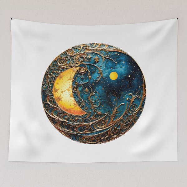 Item preview, Blue Metal Moon Design - Perfect Gift For Lunar Enthusiasts designed and sold by AlanPhotoArt.