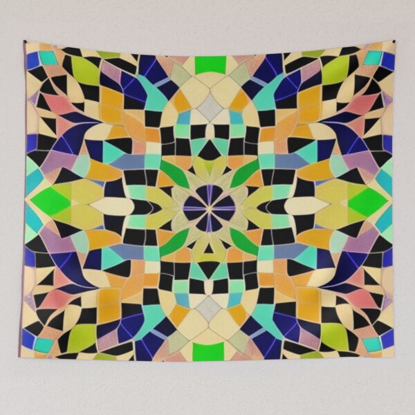Item preview, Abstract Colorful Mosaic Pattern designed and sold by calibrit.