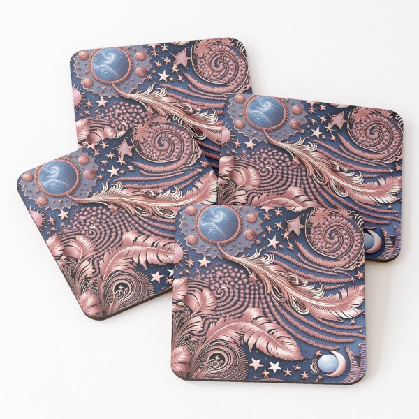 Item preview, Other Worldly Designs- nebulas, stars, galaxies, planets with feathers  designed and sold by BirdsnStuff.