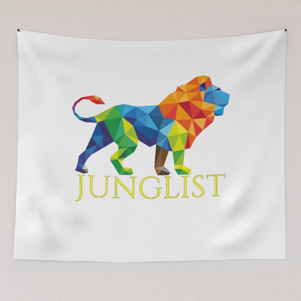 Item preview, Junglist Lion Drum N Bass DNB Dubstep Festival DJ Retro 90s 80s Techno  designed and sold by Ravermonkey.