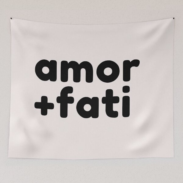 Item preview, Phrases Stoics "Amor Fati" Typography V Style Quote Stoic Amor Fati designed and sold by StoicWarrior.