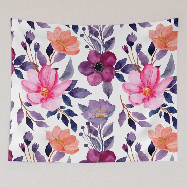 Item preview, Hawaiian Tropical Floral Seamless Pattern designed and sold by asbno19.