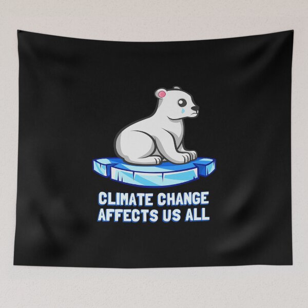 Item preview, Climate Change Affects Us All Crying Polar Bear designed and sold by flippinsg.