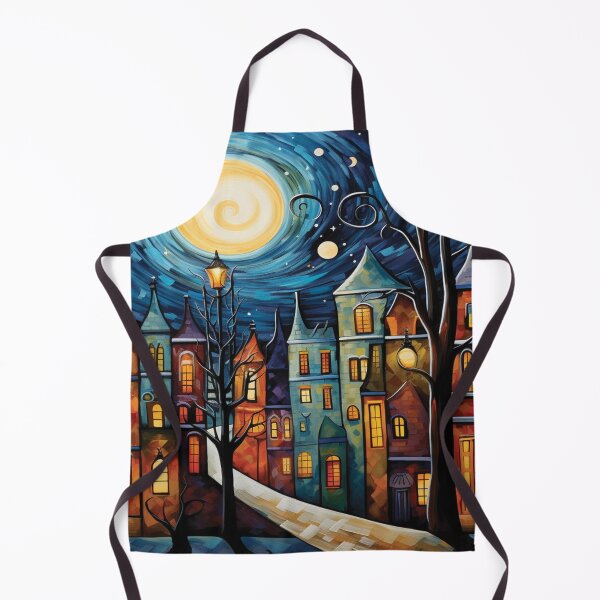 Item preview, Full Moon on a Wintry Night designed and sold by Smiling Collie Designs.