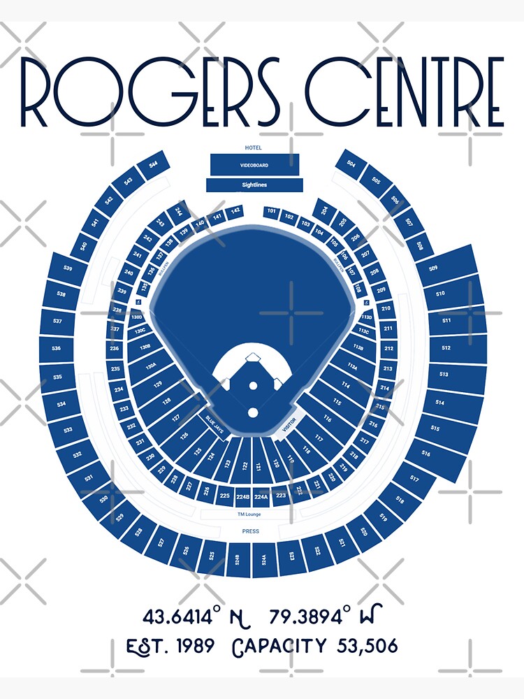 Toronto Blue Jays Rogers Centre Stadium Baseball Sticker for Sale