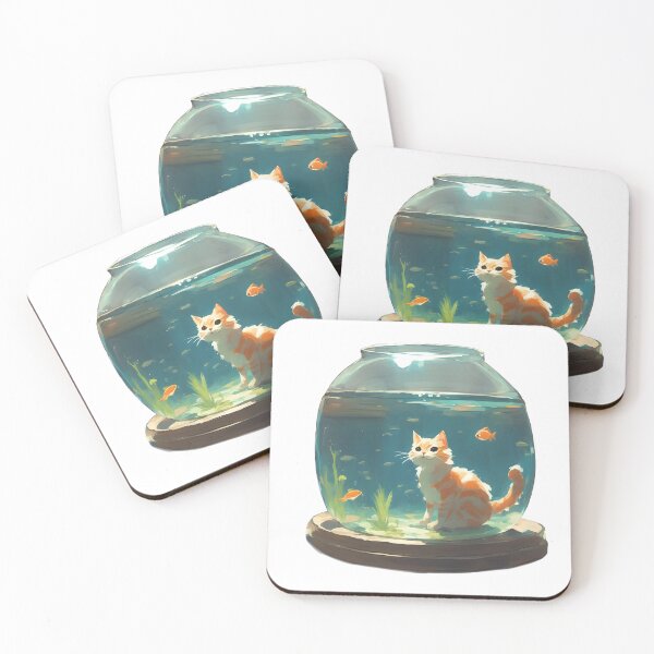 Item preview, Fishbowl Kitty designed and sold by artificialnctrn.