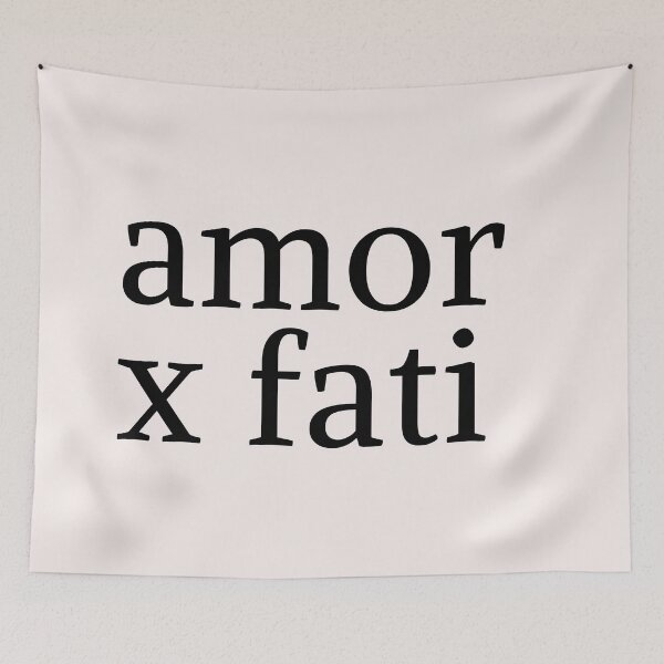 Item preview, Phrases Stoics "Amor Fati" Typography Vl Style Quote Stoic Amor Fati designed and sold by StoicWarrior.