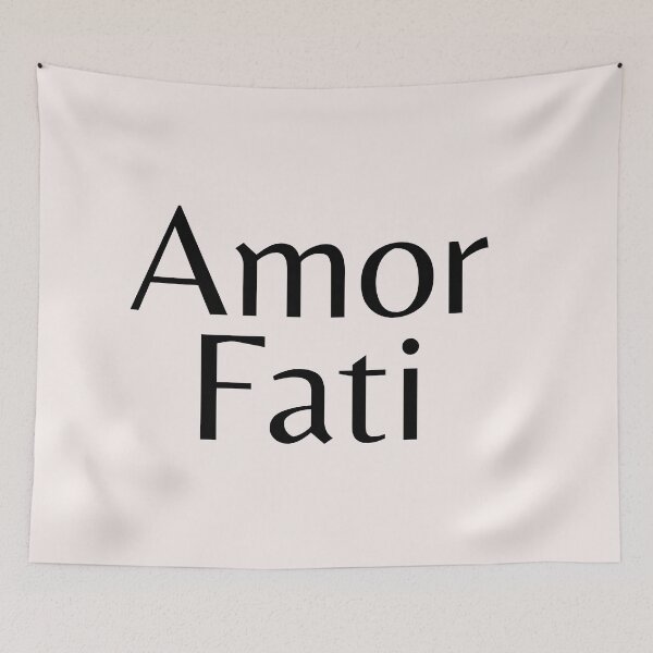 Item preview, Phrases Stoics "Amor Fati" Typography Vlll Style Quote Stoic Amor Fati designed and sold by StoicWarrior.