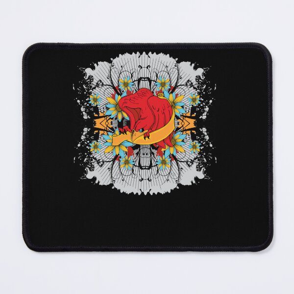 Item preview, Blue Flowers and Red Eagle  designed and sold by GIOAGIFORD.