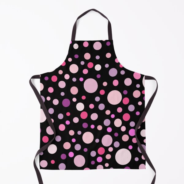 Item preview, Pink and Purple Dots on Black Background Pattern designed and sold by zanydoodles.