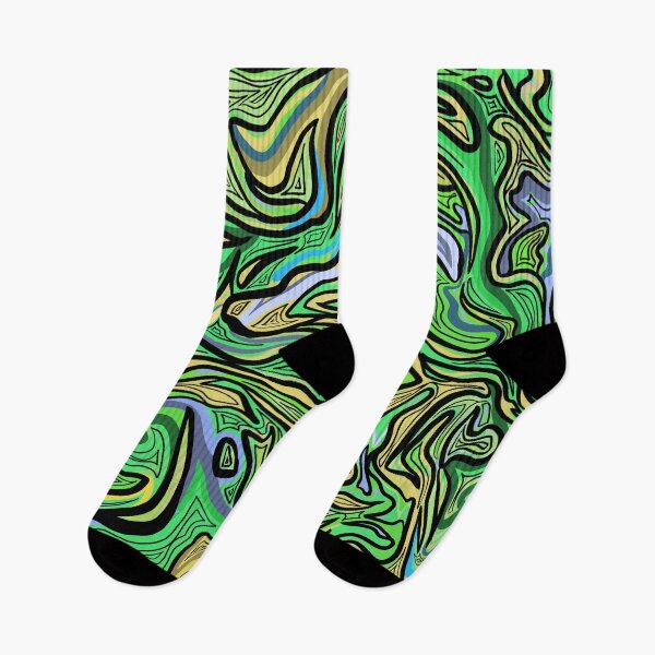 Item preview, Swirly Green Doodles designed and sold by ArtbyDLP.