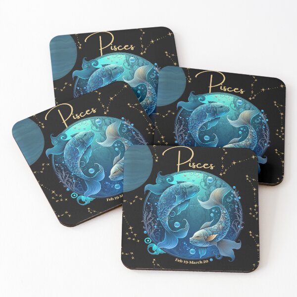 Item preview, Pisces Zodiac Sign with its Ruling Planet Neptune designed and sold by ieluxury.
