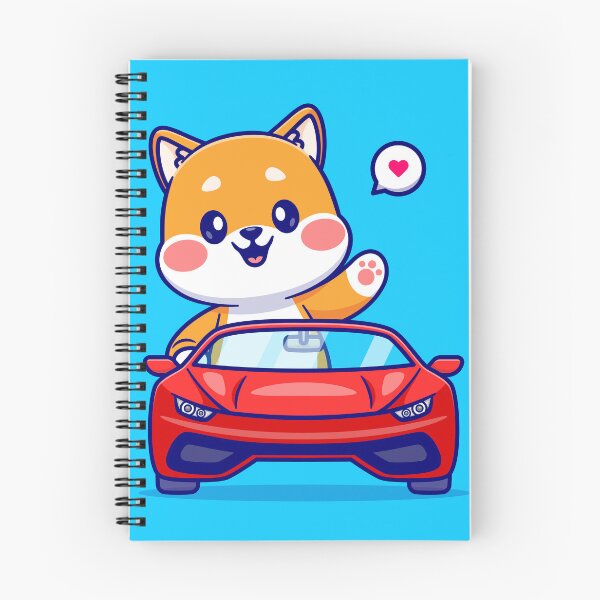 Item preview, Cute Shiba Inu Dog Driving Car Cartoon designed and sold by hjian8219.