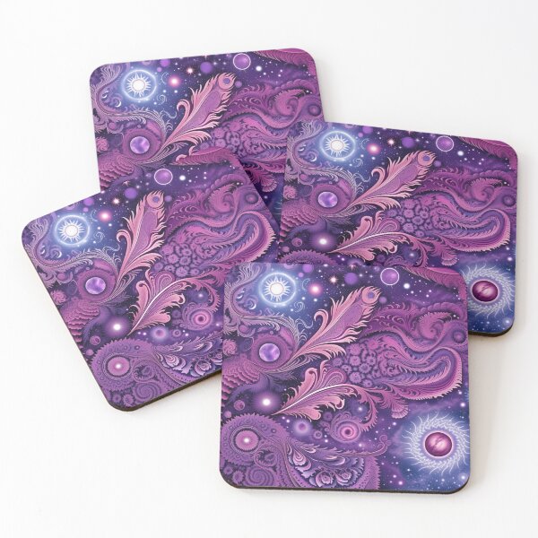 Item preview, Other Worldly Designs- nebulas, stars, galaxies, planets with feathers  designed and sold by BirdsnStuff.