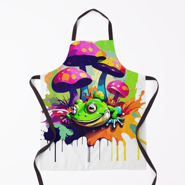 Item preview, Cottagecore Graffiti Frog And Mushrooms designed and sold by jewelsleighte.