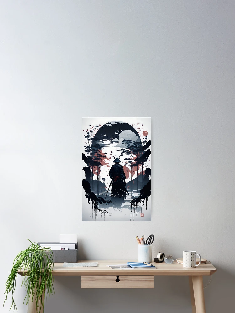 Thumbnail 2 of 3, Poster, Wandering Samurai designed and sold by ROKANDESIGNART.