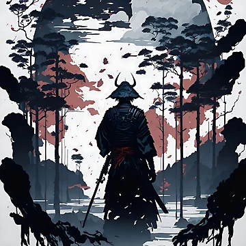 Artwork thumbnail, Wandering Samurai by ROKANDESIGNART