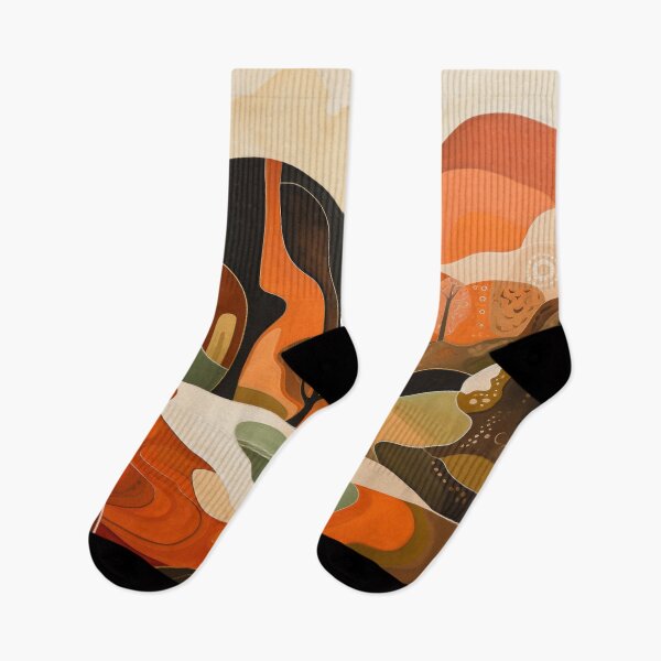 Item preview, Desert Reverie: Earthy Abstracts in Olive and Rust designed and sold by PaintbrushPlace.