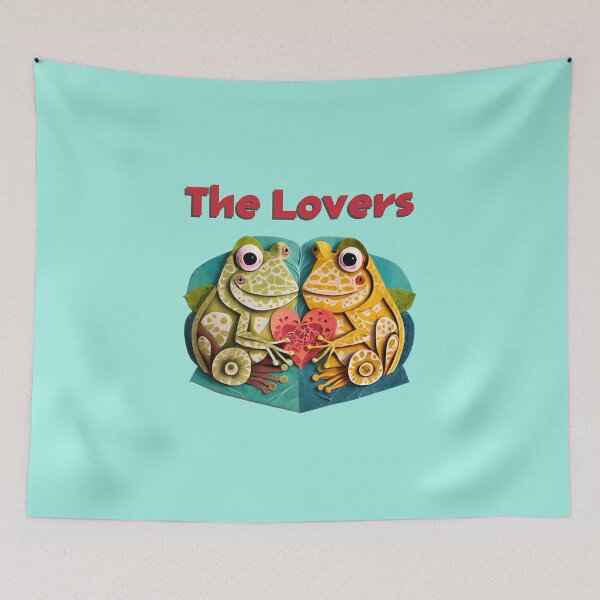 Item preview, The Lovers Frog and Toad and Heart LGBTQ+ designed and sold by ToadsWorkshop.