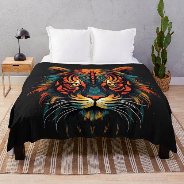 Item preview, Tiger Graphic Tee - Vintage Boho Style Shirt with Eye-catching Tiger Print designed and sold by Thehobbiehouse.