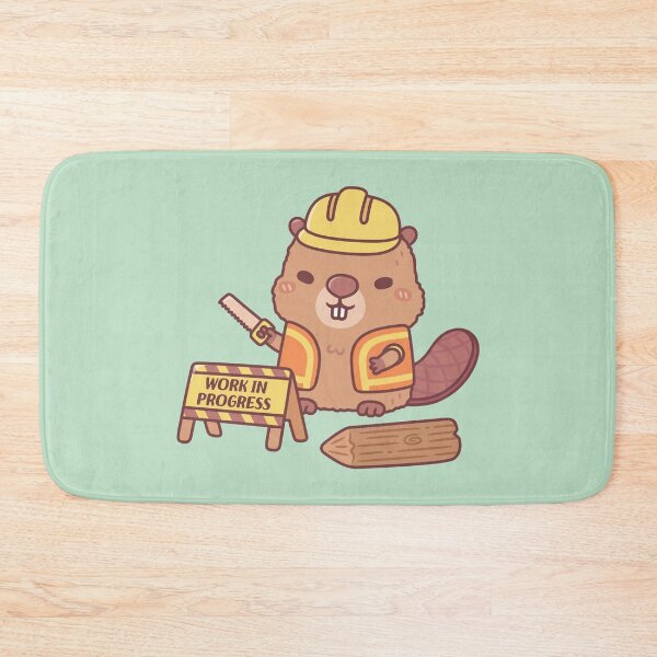 Item preview, Cute Beaver Construction Cartoon Work In Progress Funny designed and sold by rustydoodle.