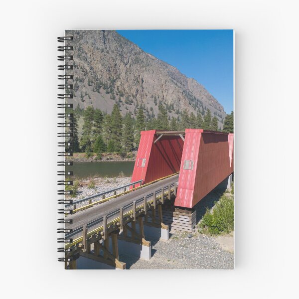 Item preview, Asnola Red Covered Bridge Similkameen River British Columbia Landscape designed and sold by Kevin Miller Photography.