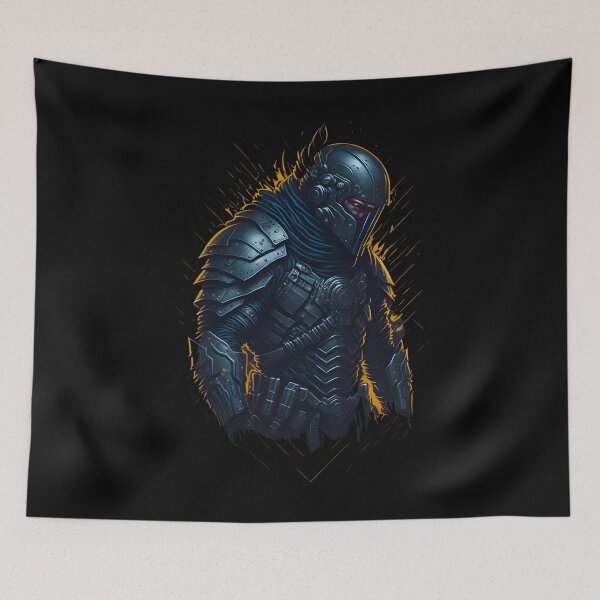 Item preview, Cyberpunk Sci Fi Warrior Soldier designed and sold by MoxieVibe.