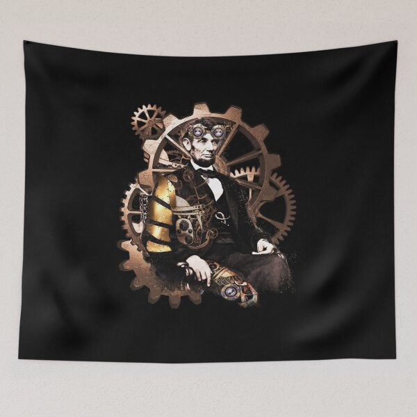 Item preview, Steampunk - Abraham Lincoln - Victorian Art designed and sold by STYLESYNDIKAT.