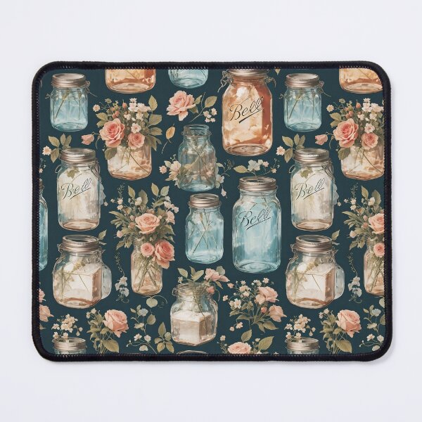 Item preview, Pretty jars all in a Row Cottage Core designed and sold by Marcee Duggar.