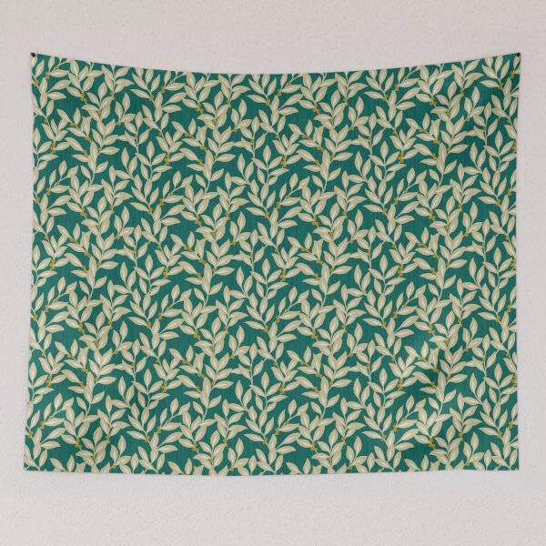 Item preview, Trailing Leaves - Teal Green designed and sold by Sarah Thorpe Designs .
