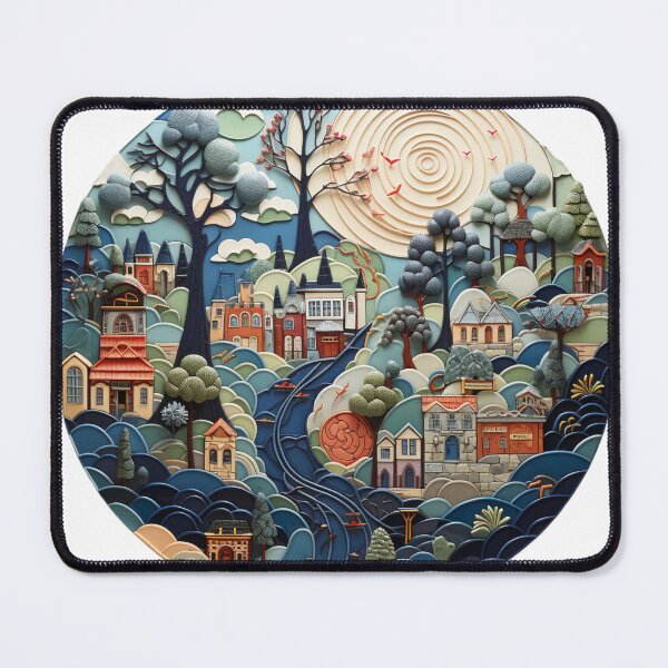 Item preview, Mosaic Dreams: Shifting Scenes of Imagination, colorful,folded paper designed and sold by Vardia.