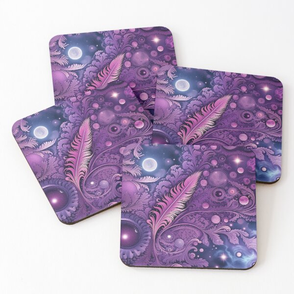 Item preview, Other Worldly Designs- nebulas, stars, galaxies, planets with feathers  designed and sold by BirdsnStuff.