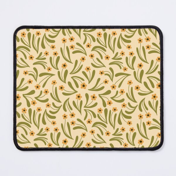 Item preview, Ditsy boho blooms in beige and green designed and sold by Illustrated by Nat.