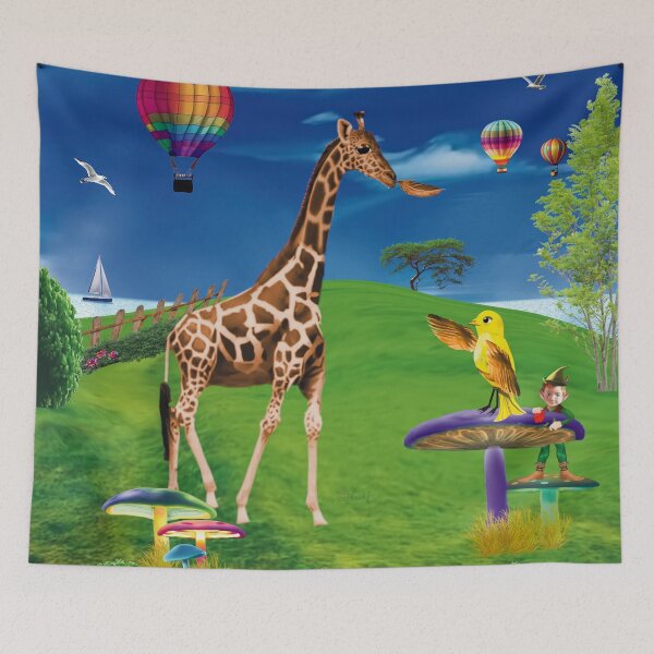 Item preview, Giraffe Eating Feather designed and sold by Genson.