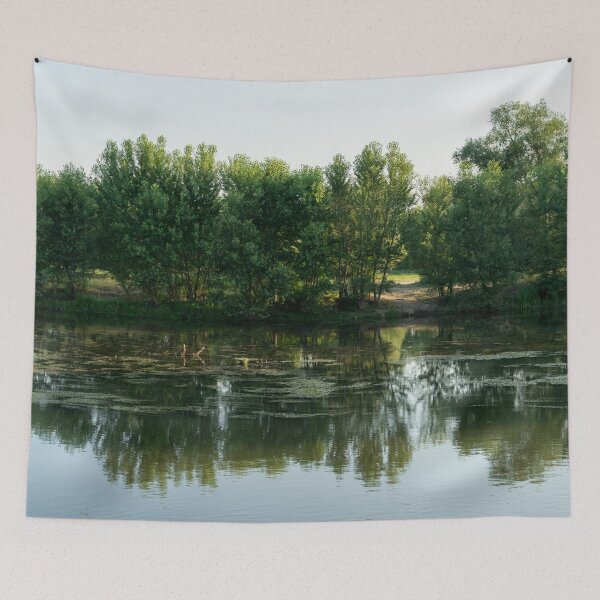 Item preview, Summery Serenity on a Wooded Riverbank designed and sold by Georgia Mizuleva.