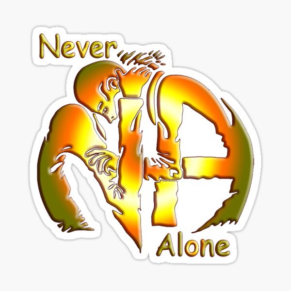 Artikel-Vorschau von NA Hugs Never Alone V.2, designt und verkauft von CutsAndCrafties.