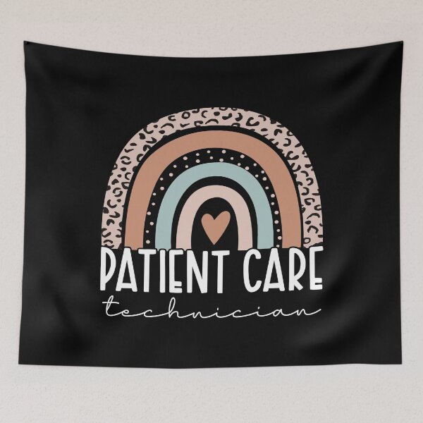 Item preview, Vintage Boho Rainbow Patient Care Technician Patient Care Tech Gifts PCT Team designed and sold by JaimiMartine.