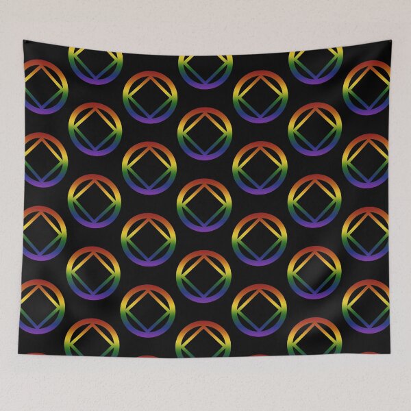 Item preview, Narcotics Anonymous Rainbow Pride Symbol designed and sold by CutsAndCrafties.