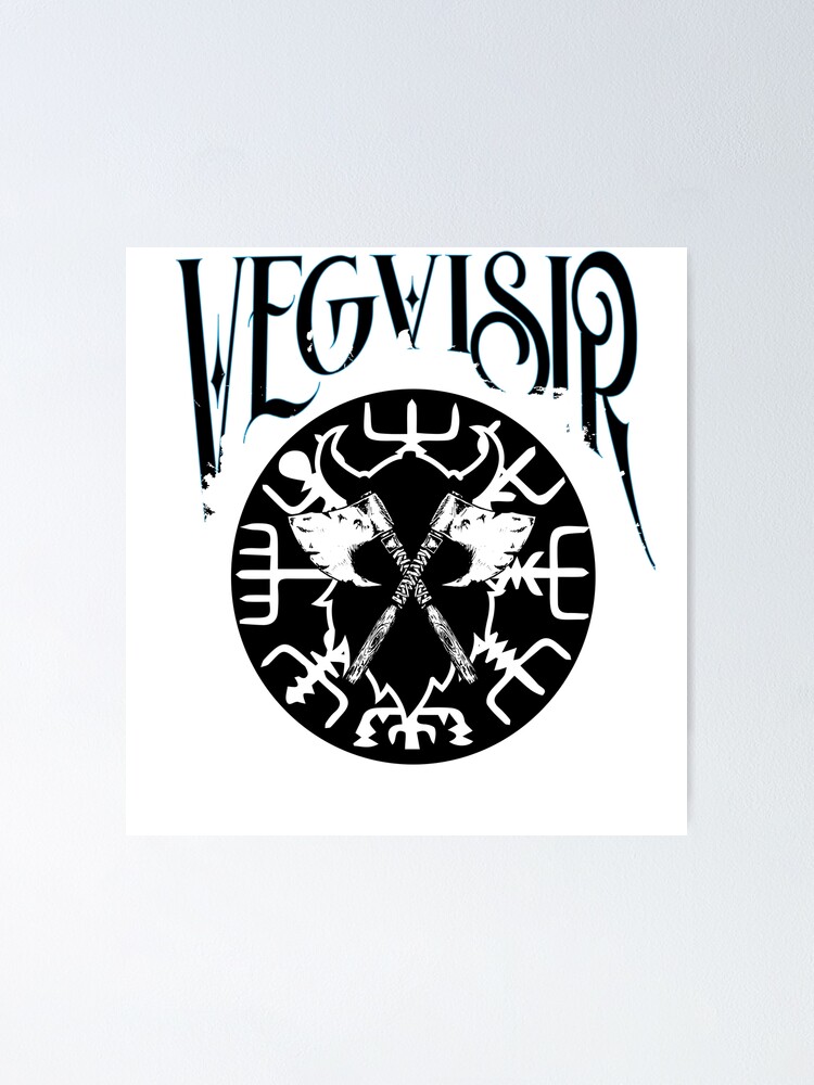 Vegvisir Kompass Des Nordens Poster By Open Eyes Redbubble