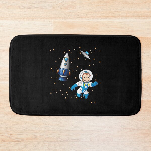 Item preview, Georgethe curious monkey astronaut cartoon in space scene for childrens room  designed and sold by karalyn-boulwar.