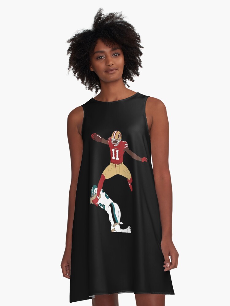 49ers Brandon Aiyuk Hurdle San Francisco 49ers _by xavierjfong_ Active   A-Line Dress for Sale by Adeberovi