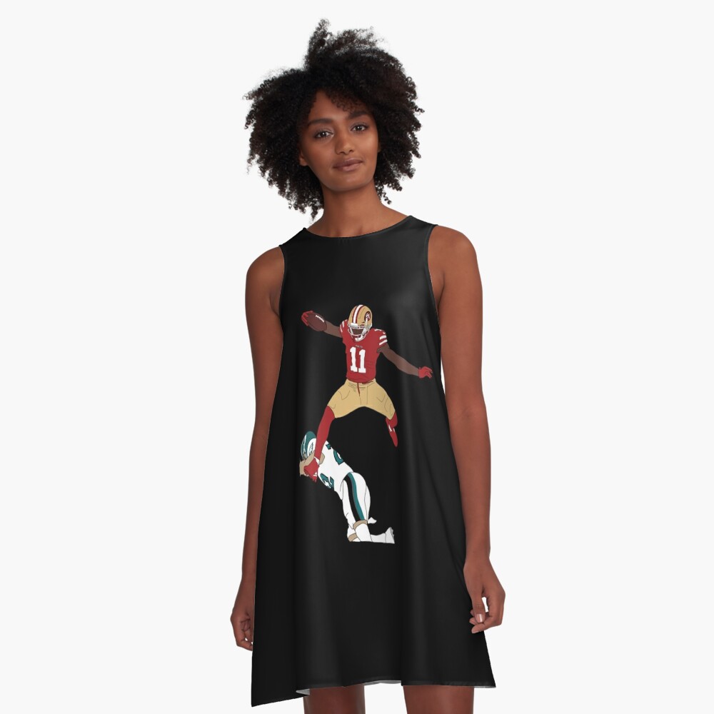 49ers Brandon Aiyuk Hurdle San Francisco 49ers _by xavierjfong_ Active   A-Line Dress for Sale by Adeberovi