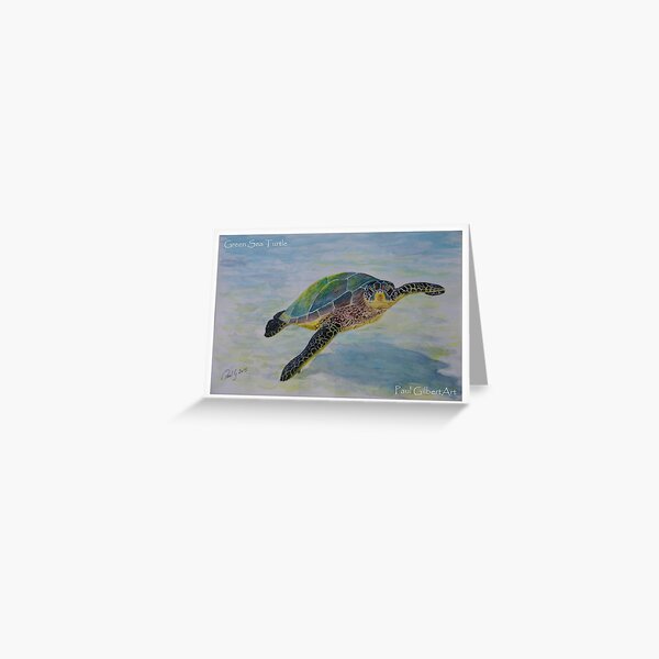 Green Sea Turtle Greeting Card