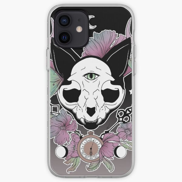 Twilight -- Skull Cat iPhone Soft Case