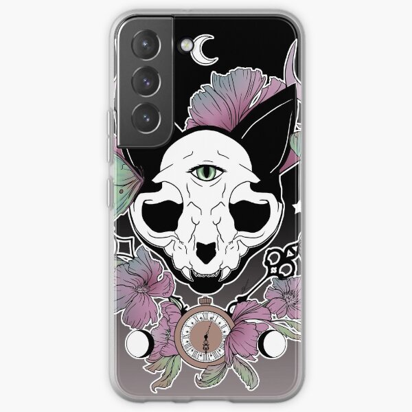 Skull gothic gold rose flower tattoo art graphic personalised name cover for samsung galaxy s20 s21 plus ultra phone case